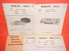 1959 FORD METEOR EDSEL PHILIPS AM RADIO SERVICE MANUAL 1960 1961 1963 RH DRIVE picture