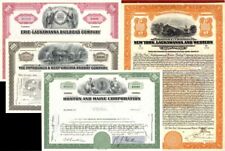 Collection of 25 different Railroad Stocks and Bonds - Wholesale picture