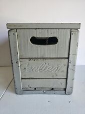 Antique Sealtest Foods Milk Dairy Wooden Wood Crate Box with Hinged Lid RARE  picture