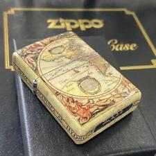ZIPPO World Map WORLD World old map full processing discontinued rare ZIPPO picture