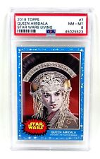 PSA 8 2019 Topps Star Wars Living Set QUEEN AMIDALA #7 NM picture