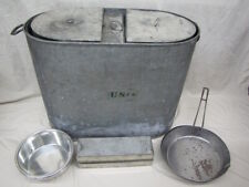56pc Scarce WWI U.S. & British Tin Aluminum Mess Field Cooking Food Storage Gear picture