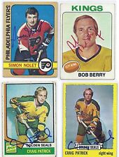 1975-76 Topps #196 Bob Berry Los Angeles Kings Autographed Hockey Card  picture