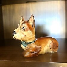 Vintage Welsh Corgi  Dog Figurine ~ Handmade Natural Stone ~ Rare picture