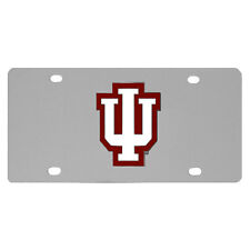 indiana hoosiers college football steel car tag license plate  picture