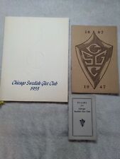 Chicago Swedish Glee Club Lot Nils Testor Signature 1940s 1950s M19  picture