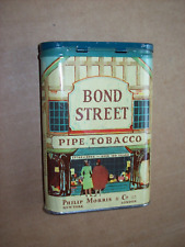 Vintage Philip Morris Bond Street Pipe Tobacco Vertical Pocket Tin factory 15 picture