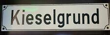 Vintage Company Kieselgrund Germany 2-Sided Porcelain Collectible Sign  picture