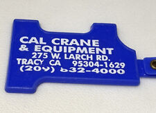 Tracy California Cal Crane & Equipment Sales Rental Dealer Construction Keychain picture