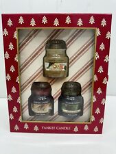 Yankee Candle 3 Pack Small Jar Holiday Christmas Candles Set Christmas Cookie picture