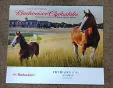 Budweiser Beer Clydesdale Large Calendar 2024 City Beverage Distributor  picture