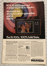 Vintage 1972 RCA XL-100 TV Original Print Ad Full Page - Strongest Color picture