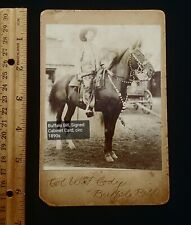 Buffalo Bill, Vintage SIGNED,  Cabinet Card, Circ: 1880-90's , Scarce  picture