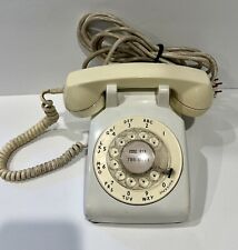 Vintage Retro MCM White Rotary Desk Telephone Western Electric For Bell picture