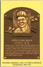MLB Baseball Hall of Fame Cooperstown NY Postcard LOU BROCK St. Louis Cardinals picture