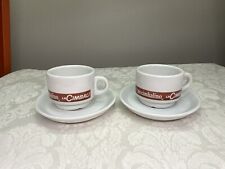 IPA Italy La Cimbali Espresso Demitasse Cups and Saucers Set of 2 picture