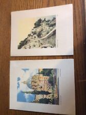 2 Old Cruise Ship Programs Both Are December 27th 1953 Vintage picture