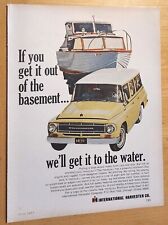 1967 International Harvester TRAVELALL Vintage Print-Ad Pulling Boat picture