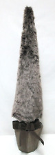 Faux Fur Christmas Tree with Wood Base brown 28