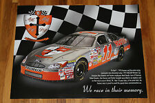 2 2003 Limited Hooters Alan Kulwicki Memorial Ford 10 Years Racing Nascar Poster picture