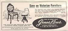 Jones Bros. Furniture Pine Level NC Victorian Mahogany Vintage Print Ad 1962 picture