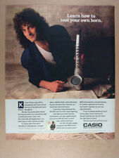 1988 Casio DH-100 Digital Horn Kenny G photo vintage print Ad picture