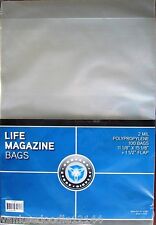 (400) New CSP Polypropylene Life Magazine Bags, PVC Free 11.125 x 15.125