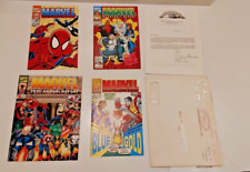 Marvel 1992 Annual Report -Full Year With Each Quarter sent directly from Marvel picture