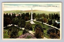 York PA- Pennsylvania, Aerial Of Penn Common, Antique, Vintage c1916 Postcard picture
