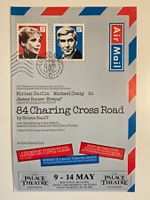 84 Charing Cross Road 1983 Palace Theatre Manchester Window Poster - VGC picture