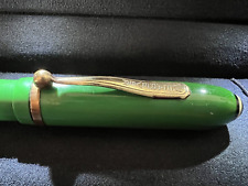 Wearever Pen Fountain Pen Green Lever for Ink Marking Antique 1930 picture