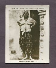 1927 QUALITY CRITIC CIGARETTES SERIES C.M. 1/50 B. #1 ARAB DANCING GIRL picture