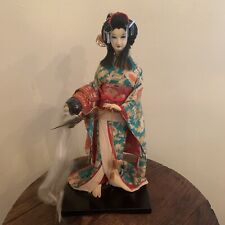 1950's Geisha Standing Doll Figure Tokyo Japan Yaegaki-hime Katsuyori picture
