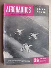 AERONAUTICS MAGAZINE September 1954 SBAC Farnborough, Roland Falk Avro Sea Venom picture