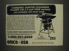 1985 Emco REX 2000 Jointer - Thickness Planer Ad picture