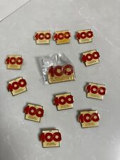 NOS Lot of 12 Vintage COCA COLA COKE Lapel Hat Pins 100 Year Anniversary New picture