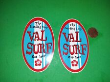X2 VAL SURF VINTAGE  Sticker Decal Original Old stock picture