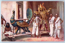 Sri Lanka Postcard Hindoo God Silva Brahma The Creator c1910 Oilette Tuck Art picture