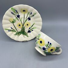 VTG CHRISTINE Pattern Tea Cup and Saucer Set Blue Ridge Southern Potteries picture