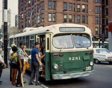 1968 Public Transit Users Board a Chicago Transit Bus PHOTO  (198-H) picture