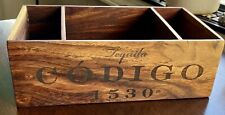 Codigo 1530 Tequila Wood Napkin & Straw Holder Bar Caddy *BRAND NEW* Bar Tools picture
