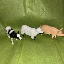 Vintage Greenbrier International pig sow Sheep Cow plastic figures picture