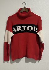 VINTAGE Stella Artois Turtleneck Sweater Adult Small Red White Women’s picture