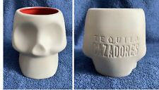New Cazadores Tequila Skull Shaped Cocktail Glass Mug Ceramic 16 oz picture