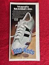 Vintage 1976 Print Ad Pro Keds Royal Plus Shoe Nate Archibald Advertisement picture