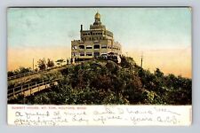 Holyoke MA-Massachusetts, Mt. Tom, Summit House, Antique Vintage c1907 Postcard picture