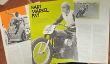 1972 Bart Markel 1971 AMA National Winner Harley Davidson 5p Print Ad  picture
