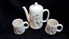 Teapot And Cups (2) For Two - Floral And Bird Design (Teapot 24 oz.) Signed picture
