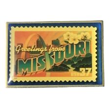 2001 USPS Greetings from Missouri USA 37c Stamp Travel Souvenir Pin picture