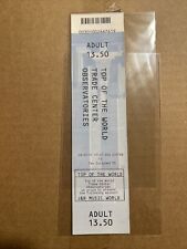 2001 World Trade Center Ticket to the Observatory Deck 8/23/2001 Crisp Unused picture